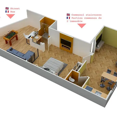 Appartement Magnifique Spacieux - Proche Centre